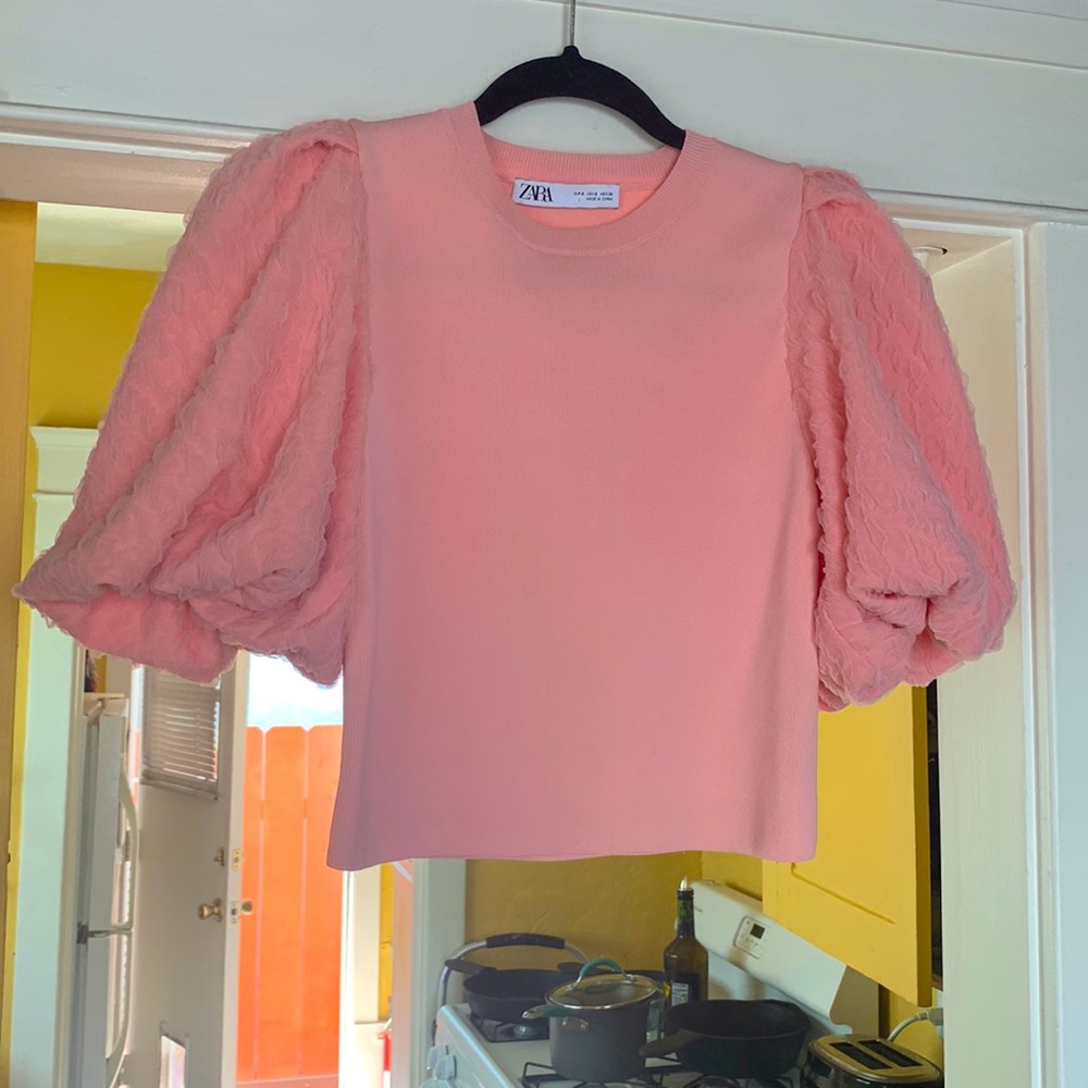 Zara puff sleeve top
